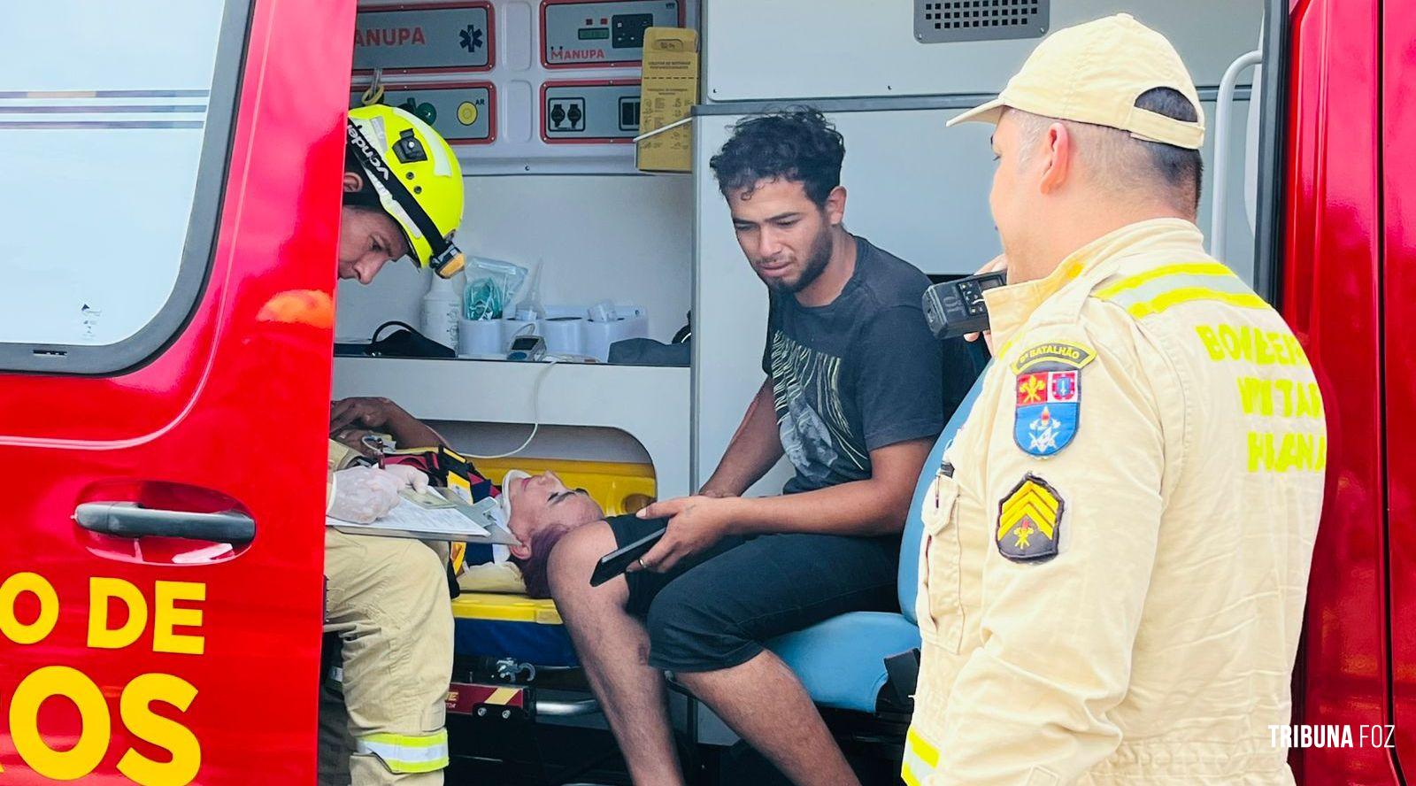 Motorista foge sem prestar socorro deixando para trás duas pessoas feridas na BR-277