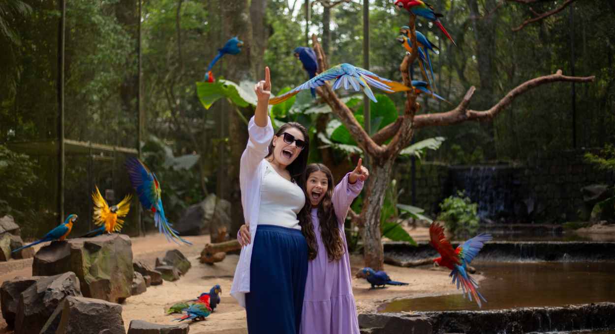 Parque das Aves ampliará horário de funcionamento entre março e julho